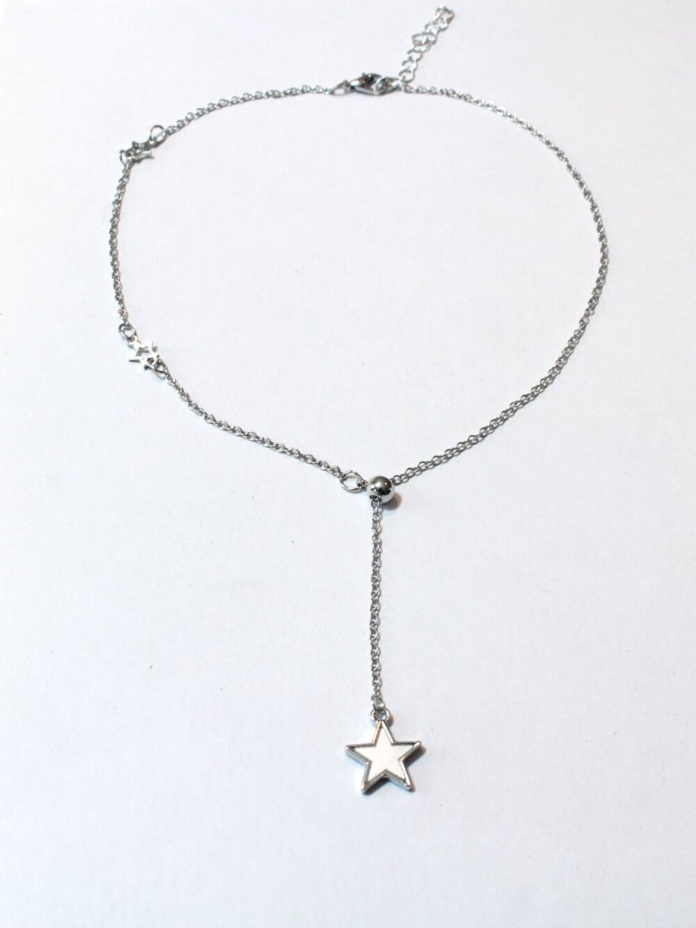 🌟⭐️Minimalistic Silver Lariat Y Wish Upon A Star Galaxy Necklace🌟⭐️